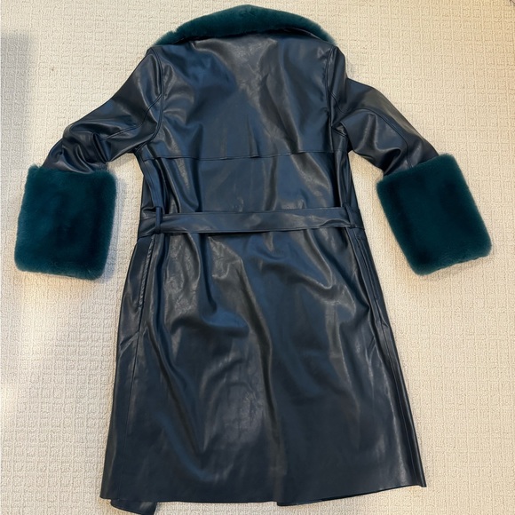 BLANKNYC Fur Trim Trench Coat - Picture 6 of 7